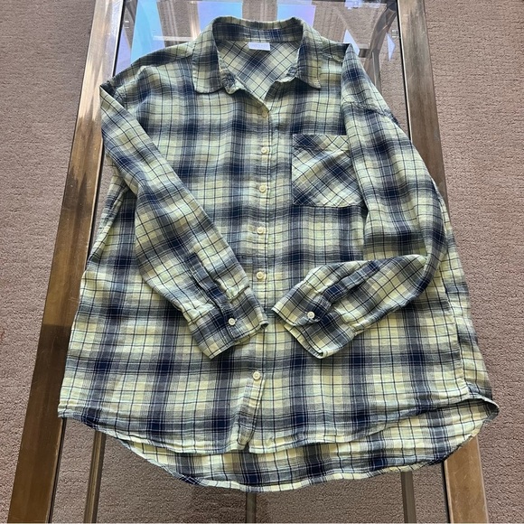 Abound Lime Green and Blue Button Down Shirt Relaxed Fit - Picture 8 of 9